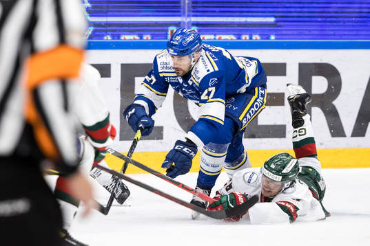 Leksands Marek Hrivík och Frölundas Johan Sundström