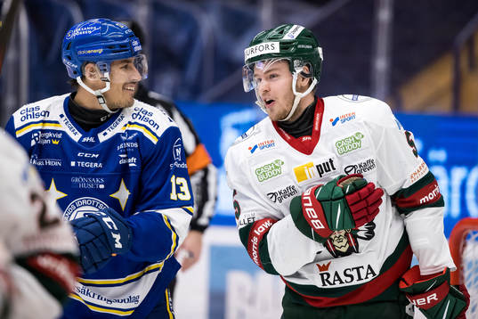 Leksands Jon Knuts och Frölundas Filip Johansson