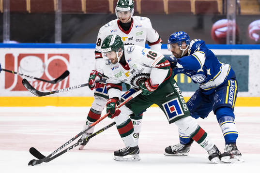 Frölundas Stefan Elliot och Leksands Marek Hrivík