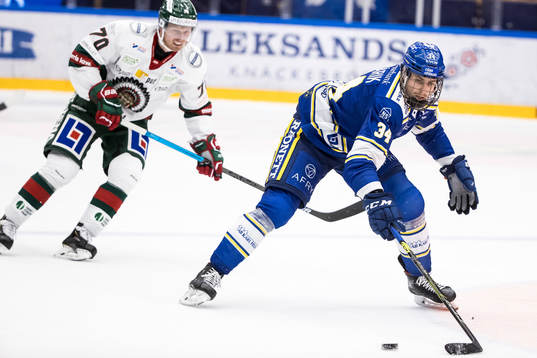 Leksands Peter Cehlarik och Frölundas Christoffer Ehn