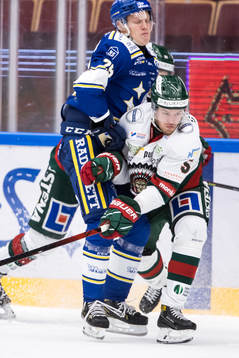 Leksands Emil Heineman och Frölundas Filip Johansson