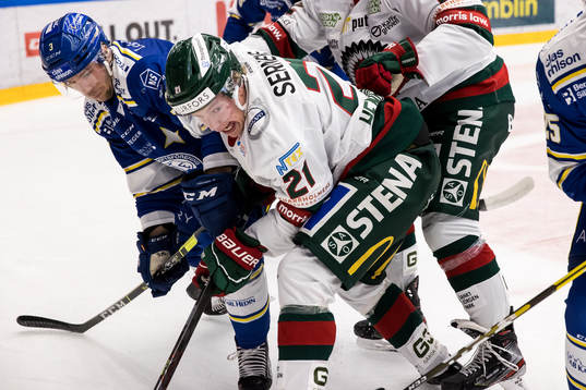 Frölundas Karl Henriksson och Leksands August Berg