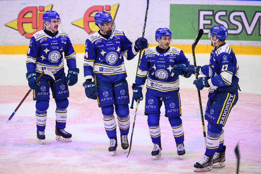 Leksands Matt Caito , Peter Cehlarik , Carter Camper och