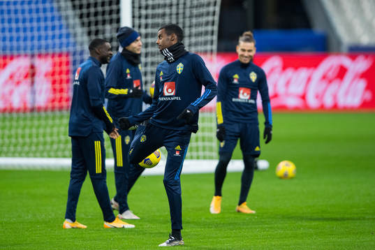 Alexander Isak of the Swedish national football team