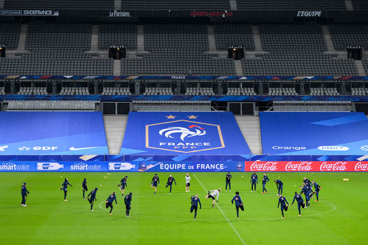 General view of the Swedish national football team