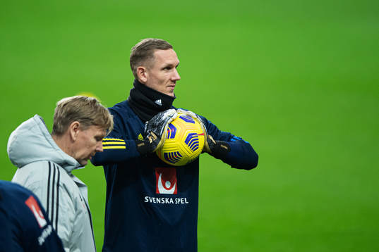 Robin Olsen of the Swedish national football team