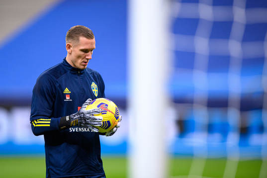 Goalkeeper Robin Olsen of Sweden