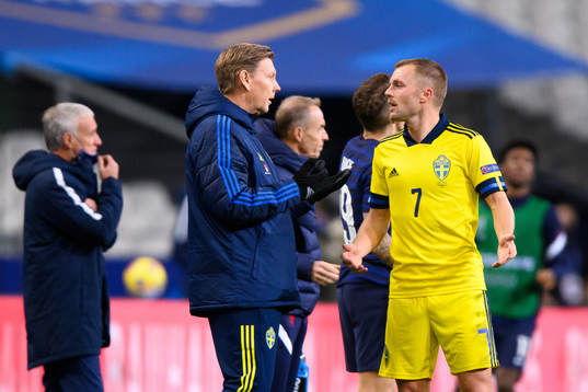 Peter Wettergren, head coach and Sebastian Larsson of Sweden