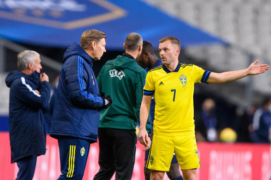 Peter Wettergren, head coach and Sebastian Larsson of Sweden