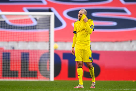 Marcus Danielson of Sweden looks dejected
