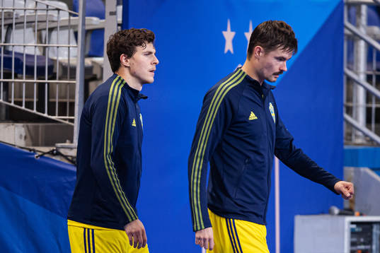 Victor Nilsson Lindelöf and Mikael Lustig of Sweden
