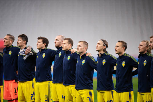 Goalkeeper Robin Olsen, Mikael Lustig, Victor Nilsson