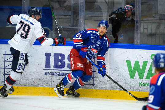 Linköpings Patrik Lundh och Oskarshamns Brian Cooper