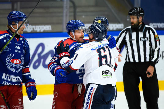 Bråk mellan Oskarshamns Brian Cooper och Linköpings