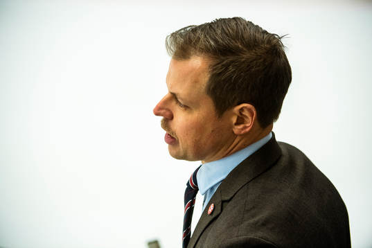 Oskarshamns tränare Martin Filander deppar