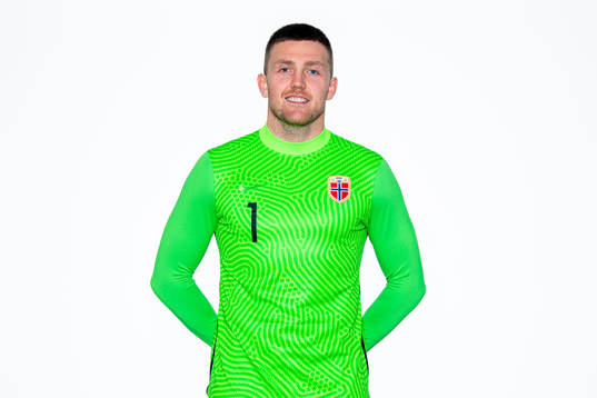 Goalkeeper Anders Kristiansen of the Norwegian national