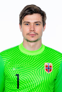 Goalkeeper Per Kristian Bråtveit of the Norwegian national
