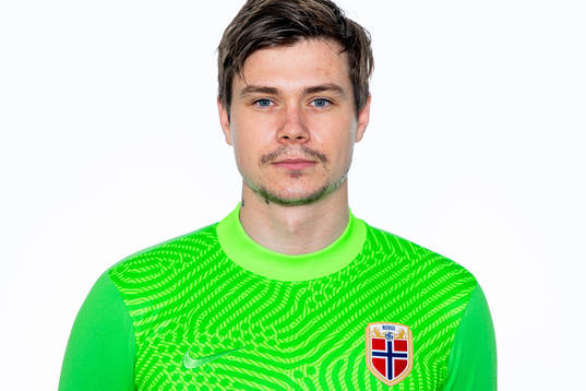 Goalkeeper Per Kristian Bråtveit of the Norwegian national