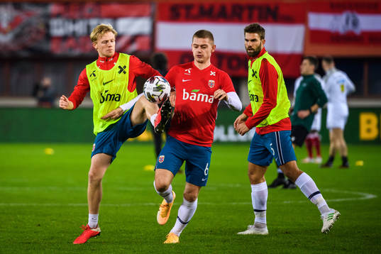 Julian Ryerson and Mats Møller Dæhli of Norway