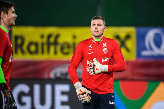 Goalkeeper Per Kristian Bråtveit and goalkeeper Anders