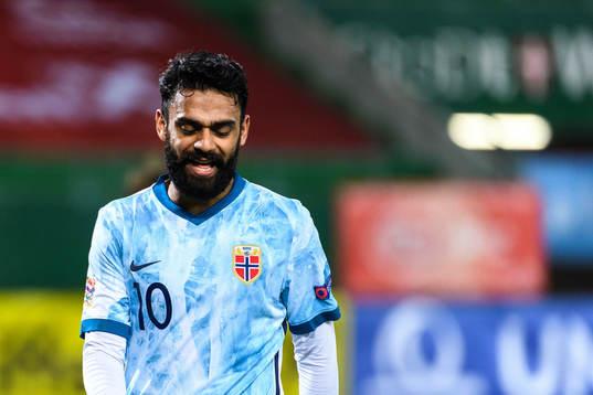 Ghayas Zahid of Norway looks dejected