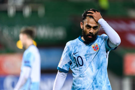 Ghayas Zahid of Norway looks dejected