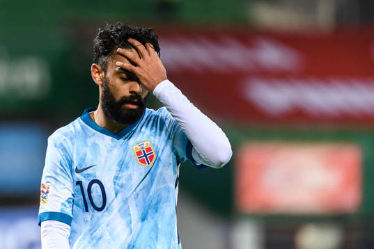Ghayas Zahid of Norway looks dejected