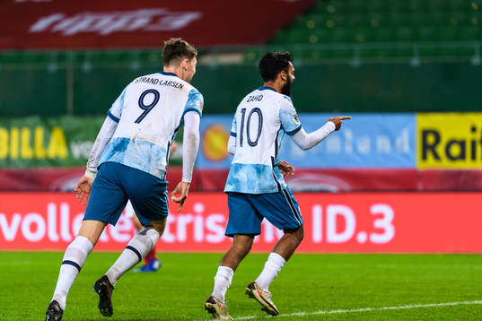 Ghayas Zahid of Norway celebrates