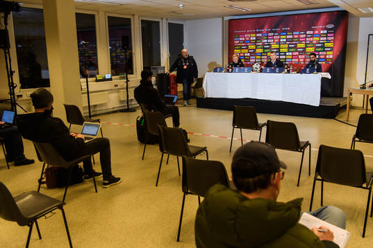Mats Møller Dæhli, Leif Gunnar Smerud, head coach, and