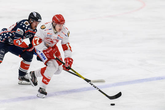 Trojas Noa Lindqvist Muci och Mörrums Adam Ingvarsson