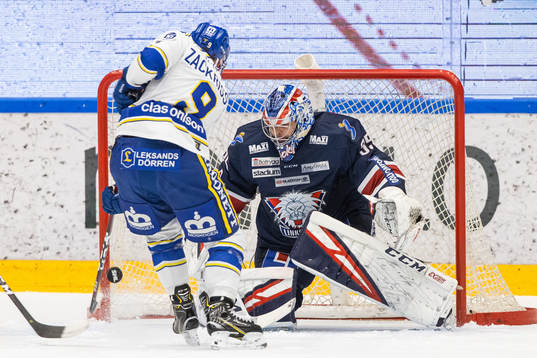 Leksands Patrik Zackrisson oroar framför Linköpings