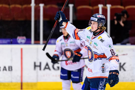 Växjös Fredrik Karlström jublar