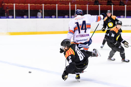 Brynäs Jaedon Descheneau och Växjös Emil Pettersson