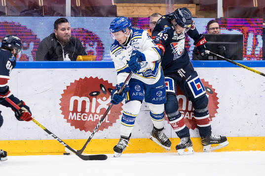 Leksands Patrik Zackrisson och Linköpings Simon Lundmark