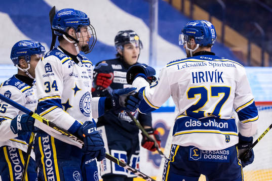 Leksands Marek Hrivík jubel