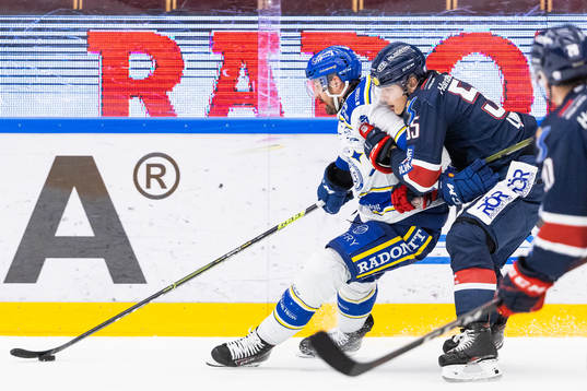 Leksands Marek Hrivík och Linköpings Max Lindroth