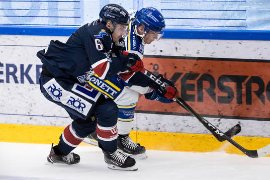 Linköpings Markus Ljungh och Leksands Patrik Zackrisson