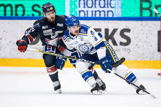 Linköpings Jimmy Andersson och Leksands Matt Caito