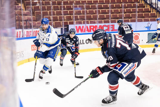 Leksands Jon Knuts och Linköpings Patrik Lundh och