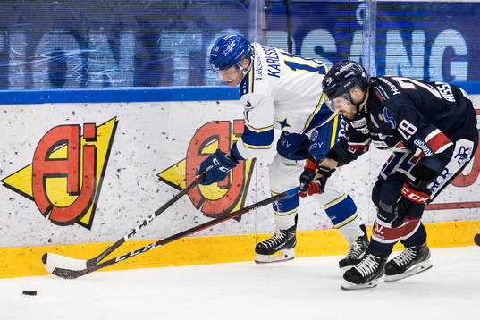 Leksands Martin Karlsson och Linköpings Jaakko Rissanen