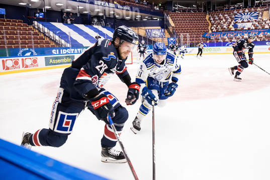 Linköpings Jaakko Rissanen och Leksands Martin Karlsson