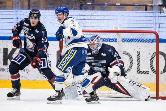 Linköpings Max Lindroth och Leksands Patrik Zackrisson