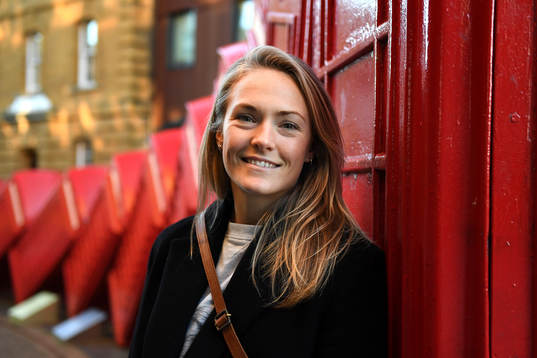 Chelsea LFC football player Magdalena Eriksson poses for a