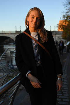 Chelsea LFC football player Magdalena Eriksson poses for a