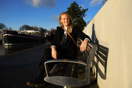 Chelsea LFC football player Magdalena Eriksson poses for a