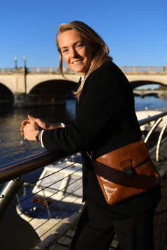 Chelsea LFC football player Magdalena Eriksson poses for a