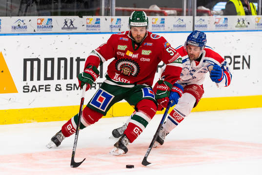 Frölundas Mats Rosseli Olsen och Oskarshamns Nolan Zajac