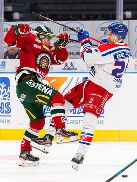 Frölundas Jesper Sellgren och Oskarshamns Kim Strömberg
