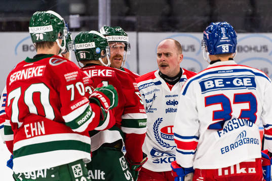 Bråk mellan Frölundas Mats Rosseli Olsen och Oskarshamns