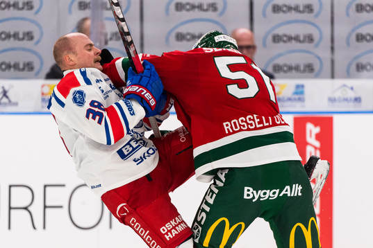 Bråk mellan Frölundas Mats Rosseli Olsen och Oskarshamns